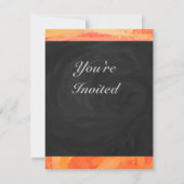 Fire Lake Oranje en Black Monogram Kaart (Voorkant)