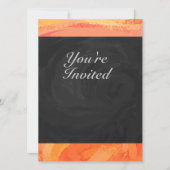 Fire Lake Oranje en Black Monogram Kaart (Voorkant)