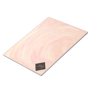 Fire Lake Oranje en Zwarte Monogram Notitieblok