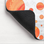 Fire Lake Oranje Polka Dot Pattern Muismat (Hoek)