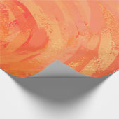 Fire Lake Oranje Swirl Cadeaupapier (Hoek)
