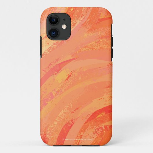 Fire Lake Oranje Swirl Case-Mate iPhone Case (Achterkant)