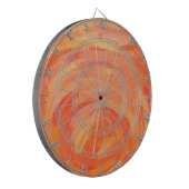 Fire Lake Oranje Swirl Dartbord (Voorkant Links)