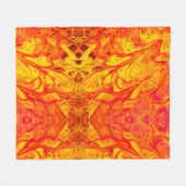 Fire lava Volcano Marble Fleece Deken (Voorkant (Horizontaal))