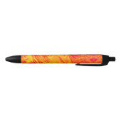 Fire Lava Volcano Marble Zwarte Inkt Pen (Bodem)