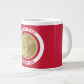 Fire Lieutenant 1 Bugle Custom Jumbo Mug (Devant droit)