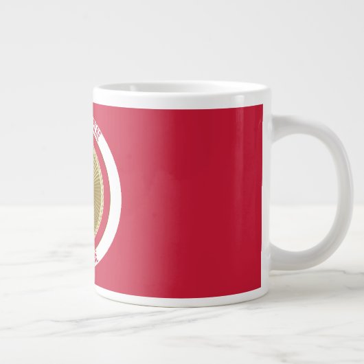 Fire Lieutenant 1 Bugle Custom Jumbo Mug (Droite)