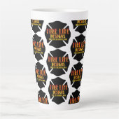 FIRE LIFE DESIGN CO [logo 1] Latte Mok (Voorkant)