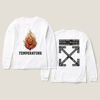 Fire Line Temperatuur Streetwear T-shirt