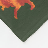Fire Lion Fleece Blanket Deken (Hoek)