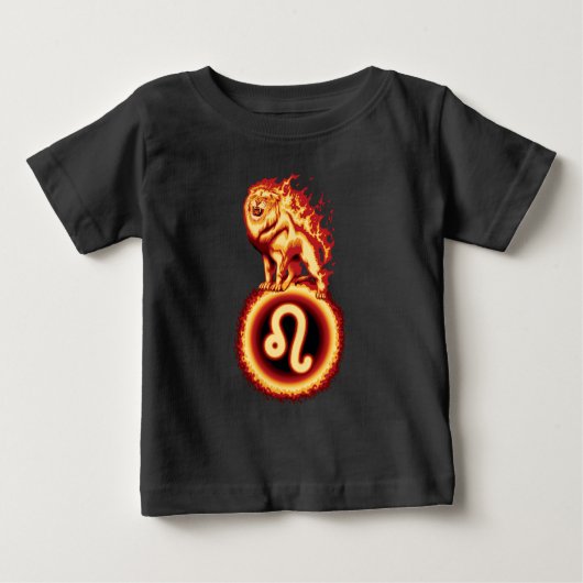Fire Lion Symbool - Leo Zodiac Sign (Voorkant)