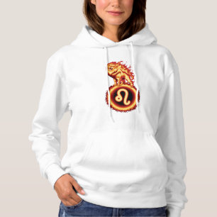 Fire Lion Symbool - Leo Zodiac Sign Hoodie