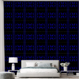 Fire Lotus Midnight Blue 2 Behang