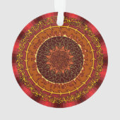 Fire Mandala Acrylic Ornament (achterkant)