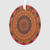 Fire Mandala Acrylic Ornament (voorkant)