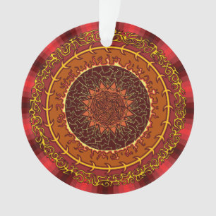 Fire Mandala Acrylic Ornament