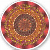 Fire Mandala Contour Sticker (Voorkant)