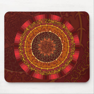 Fire Mandala Mousepad Muismat