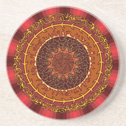 Fire Mandala Onderzetter (Voorkant)
