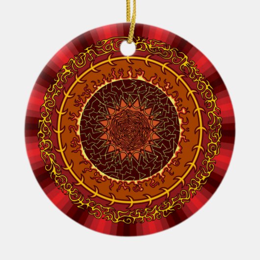 Fire Mandala Ornament (Voorkant)