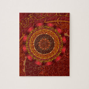 Fire Mandala Puzzle Legpuzzel