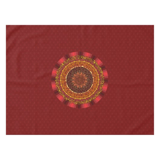 Fire Mandala Tablecloth Tafelkleed (Voorkant (Horizontaal))