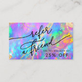 Fire Opaal Textuur Verwijzingskaart Visitekaartje (Voorkant)