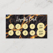 Fire Opal Black Gold Loyalty Card (Voorkant)