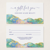 Fire Opal Rainbow Gemstone Business Gift Kaart (Voorkant /achterkant)