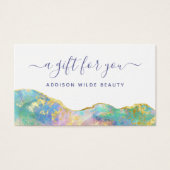 Fire Opal Rainbow Gemstone carte cadeau d'affaires (Devant)