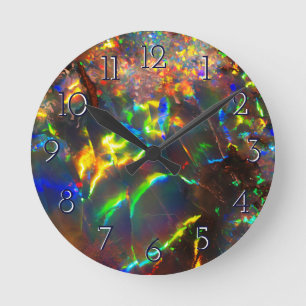 Fire Opal Ronde Klok