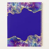 Fire Opal Vibrant violet et or marbre Art (Dos)