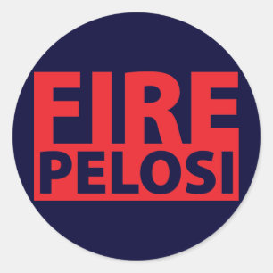 Fire Pelosi Ronde Sticker