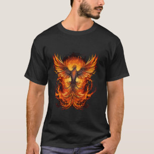 Fire Phoenix Bird Reborn Verjonging Phoenix Mythe T-shirt