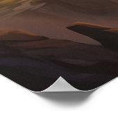 Fire Phoenix Sacred Cliffs Poster (Hoek)