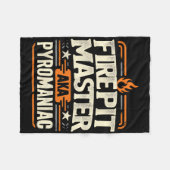 Fire Pit Master Pyromancy Pyrotechnics Fire Pit Lo Fleece Deken (Voorkant (Horizontaal))