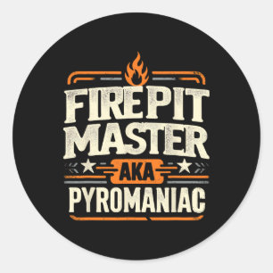 Fire Pit Master Pyromancy Pyrotechnics Fire Pit Lo Ronde Sticker