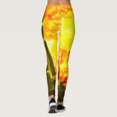 Fire Print-Leggings Leggings (Achterkant)