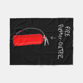 Fire Putter Outer Fire Extinguisher Fire Fighter F Fleece Deken (Voorkant (Horizontaal))