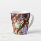 Fire Quartz Crystal Geode Marble Abstract Latte Mok (Rechterhoek)