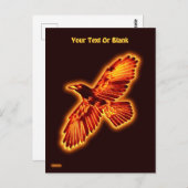 Fire Raven Briefkaart (Voorkant / Achterkant)