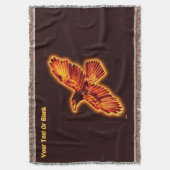 Fire Raven Deken (Voorkant Verticaal)
