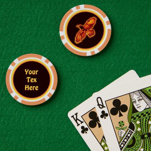 Fire Raven Poker Chips (Pokertafel (Dubbel))