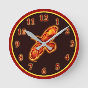 Fire Raven Ronde Klok