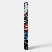 Fire Red Flame Mythical Dragon Head Case-Mate iPhone Case (Achterkant / Links)