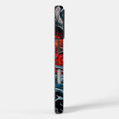 Fire Red Flame Mythical Dragon Head Case-Mate iPhone Case (Achterkant / Rechts)