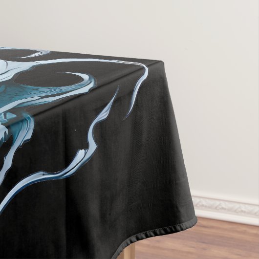 Fire Red Flame Mythical Dragon Head Tafelkleed (Voorbeeld)