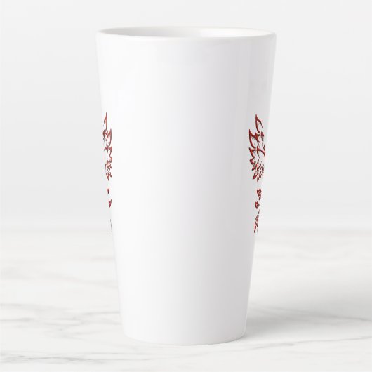 Fire Red Phoenix Latte Mok (Voorkant)