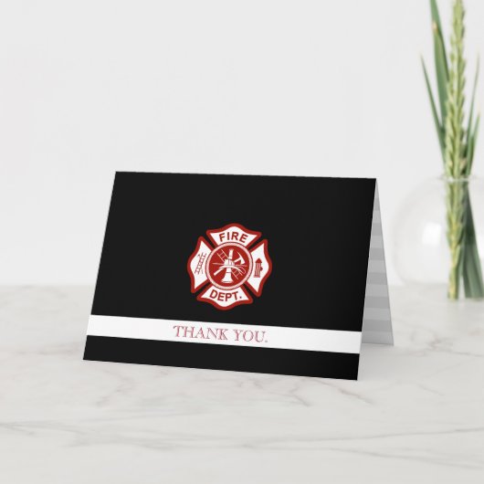 Fire Rescue Professional Customized Thank You Bedankkaart (Voorkant)