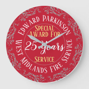 Fire Service Long Service Award met jaren bediend Grote Klok